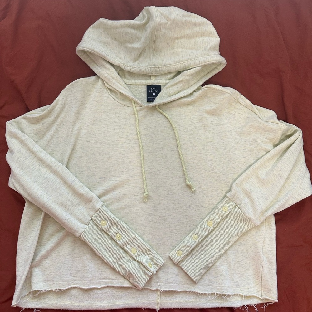 Nike Yellow Oversized Long Sleeve Hoodie
